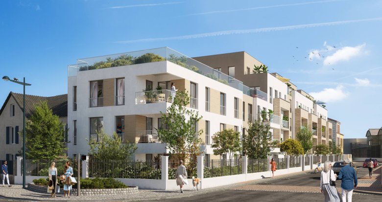 Achat / Vente programme immobilier neuf Mantes-La-Ville à 11 minutes à pied du Transilien J (78200) - Réf. 10704