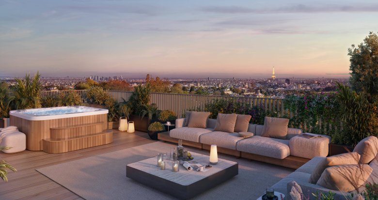 Achat / Vente programme immobilier neuf Meudon proche Bellevue vues sur Paris et la Tour Eiffel (92190) - Réf. 11899