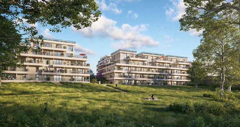 Achat / Vente programme immobilier neuf Saint-Germain-en-Laye dans un parc boisé proche du centre (78100) - Réf. 9669