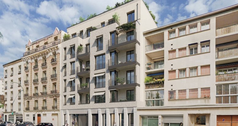 Achat / Vente programme immobilier neuf Saint-Ouen à 3 min à pied du métro 13 Garibaldi (93400) - Réf. 10842