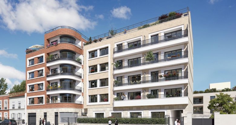 Achat / Vente programme immobilier neuf Saint-Ouen à 9 min à pied du centre et des métros 13 et 14 (93400) - Réf. 10789