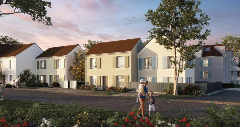 Achat / Vente programme immobilier neuf Saint-Thibault-des-Vignes esprit village à 20 min du RER en bus (77400) - Réf. 9631