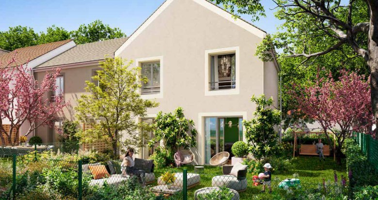 Achat / Vente programme immobilier neuf Saint-Thibault-des-Vignes esprit village à 20 min du RER en bus (77400) - Réf. 9631